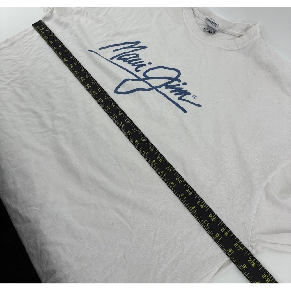 VNTG 90s Maui Jim Sunglasses Shirt Parrot White Long Sleeve Sz 2XL Made In USA - Picture 9 of 9